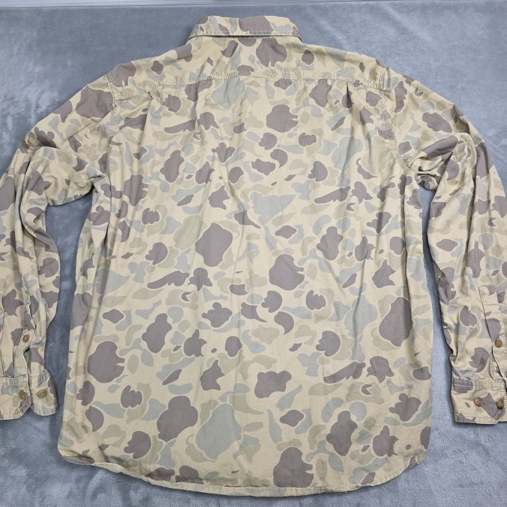 Ll Bean Signature Woodland Camouflage Button Up Shirt XXL Double‎ Flap Breast... - Picture 7 of 7